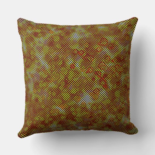 Listras queimadas e manchadas de xadrez kussen (Achterkant)