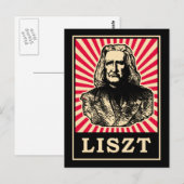 Liszt Briefkaart (Voorkant / Achterkant)