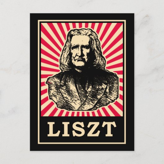 Liszt Briefkaart (Voorkant)