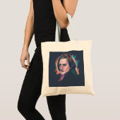 Liszt Colorful Watercolor Portrait Quote Tote Bag (Voorkant (product))