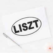 Liszt Ovale Sticker (Envelop)