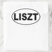 Liszt Ovale Sticker (Tas)