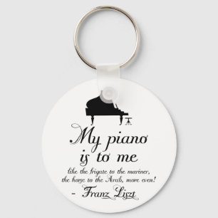 Liszt Piano Classical Music Quote Sleutelhanger