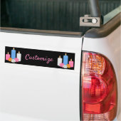 Lit Candle Flowers Thunder_Cove Bumpersticker (Op Truck)