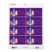 Lit Candle Flowers Thunder_Cove Etiket (Full Sheet)