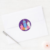 Lit Candle Flowers Thunder_Cove Ronde Sticker (Envelop)