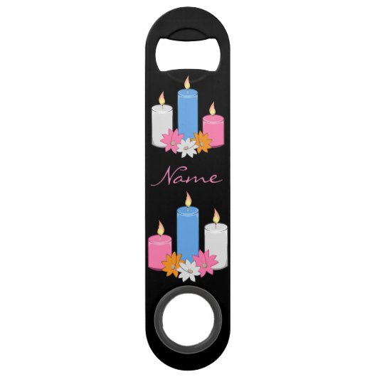 Lit Candle Flowers Thunder_Cove Speed Flessenopener (Voorkant)