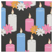 Lit Candle Flowers Thunder_Cove Stof (Close Up)