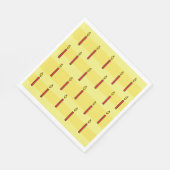 Lit Candles Funny Birthday Party Servet (Hoek)