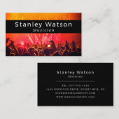 Lit Concert Crowd, Professional Vocalist Visitekaartje (Voorkant / Achterkant)