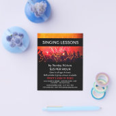 Lit Concert Crowd, Vocalistische lessen Adverteren Flyer (Enkel)