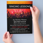 Lit Concert Crowd, Vocalistische lessen Adverteren Flyer (Hand)