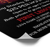 Lit Concert Crowd, Vocalistische lessen Adverteren Poster (Hoek)