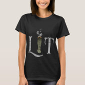 Lit Funny Halloween Witch Pagan Burning Sage Smudg T-shirt (Voorkant)