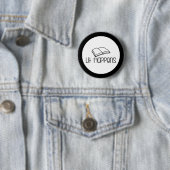 Lit Gebeurt Grappig Boekliefhebber Ronde Button 5,7 Cm (In situ)