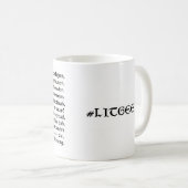 Lit Geek Mok "Hwaet Old English" Beowulf. Kapitaal (Voorkant rechts)