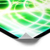 Lit glasvezelkabels poster (Hoek)