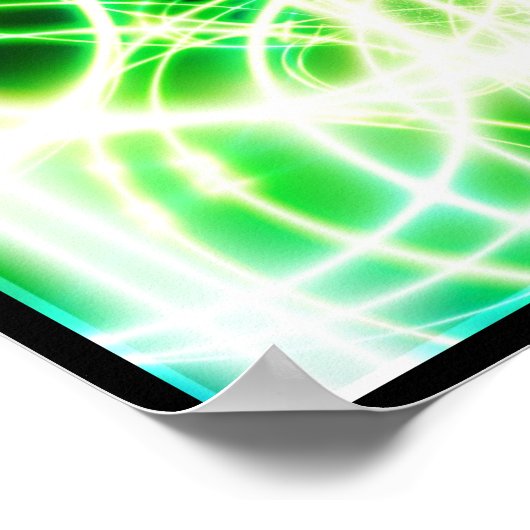 Lit glasvezelkabels poster (Hoek)