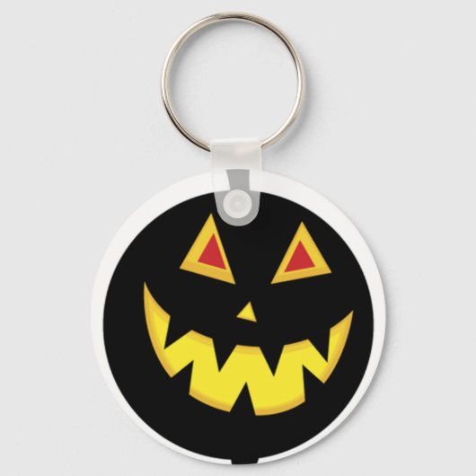 Lit Jack-o-Lantern Sleutelhanger (Voorkant)