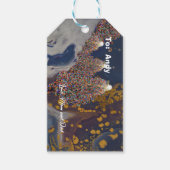 Lit kerstboom cadeaulabel (Voorkant)