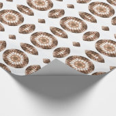 Lit kerstboom Lights Kaleidoscoop Mandala Art Cadeaupapier (Hoek)