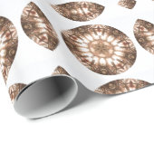 Lit kerstboom Lights Kaleidoscoop Mandala Art Cadeaupapier (Rol Hoek)