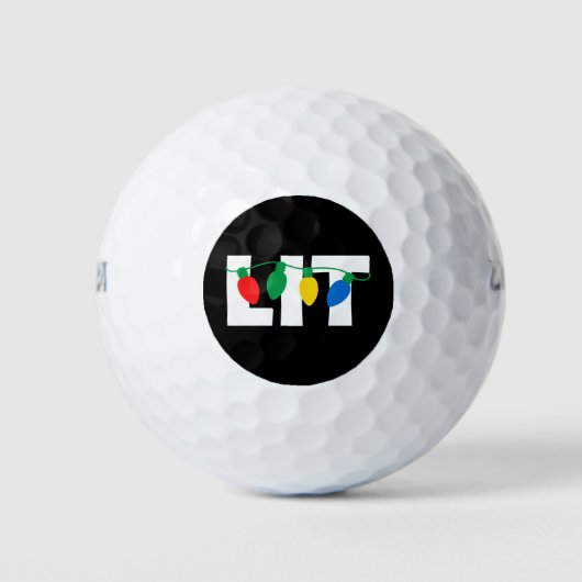 Lit Kerstmis Golfballen (Voorkant)