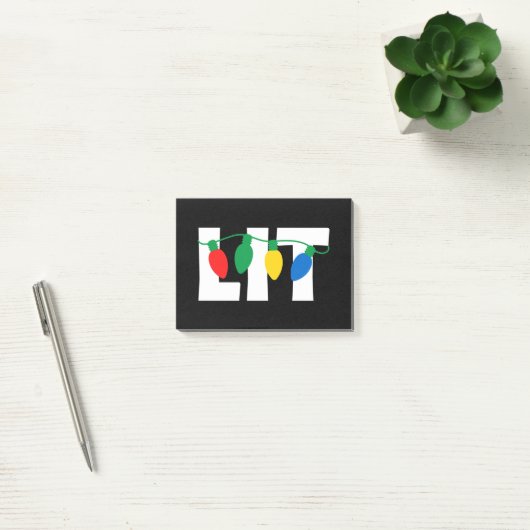 Lit Kerstmis Post-it® Notes (Kantoor)