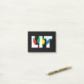 Lit Kerstmis Post-it® Notes (Op bureau)