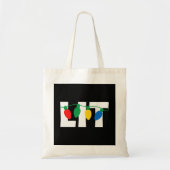 Lit Kerstmis Tote Bag (Voorkant)
