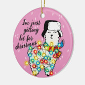 Lit Llama Ornament - Feestelijk & ! (Links)