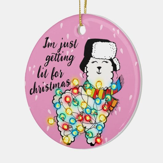 Lit Llama Ornament - Feestelijk & ! (Links)