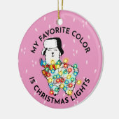 Lit Llama Ornament - Keramisch kerstdecor! (Links)