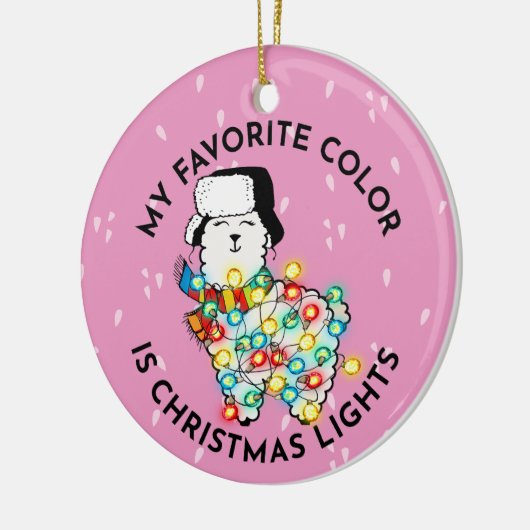 Lit Llama Ornament - Keramisch kerstdecor! (Links)