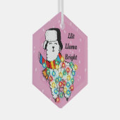 Lit Llama Ornament -  vakantieplezier (Voorkant Rechts)