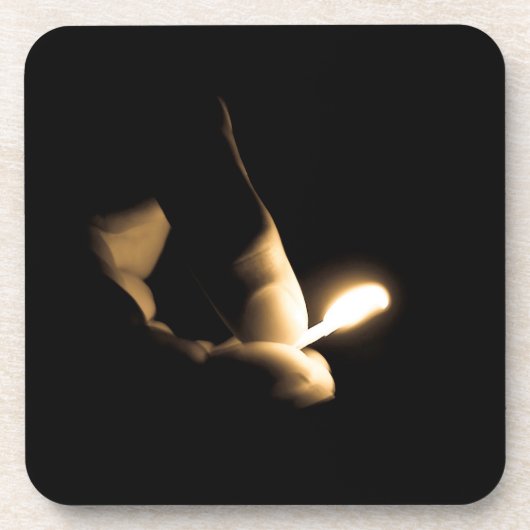 Lit Match Bier Onderzetter (Voorkant)