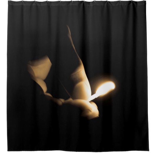 Lit Match Douchegordijn (Voorkant)