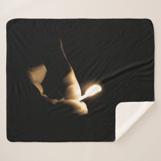 Lit Match Sherpa Deken (Voorkant (horizontaal))