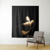 Lit Match Wandkleed (In situ)