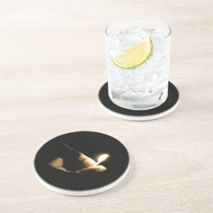 Lit Match Zandsteen Onderzetter