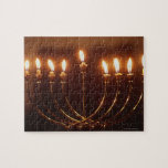 Lit menorah, Israël Legpuzzel<br><div class="desc">AssetID: 200248233-001 / {Gary Faber} / Lit menorah,  Israël</div>