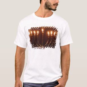 Lit menorah, Israël T-shirt