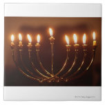 Lit menorah, Israël Tegeltje<br><div class="desc">AssetID: 200248233-001 / {Gary Faber} / Lit menorah,  Israël</div>