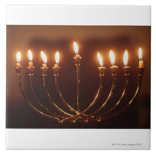 Lit menorah, Israël Tegeltje