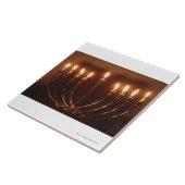 Lit menorah, Israël Tegeltje (Zijkant)