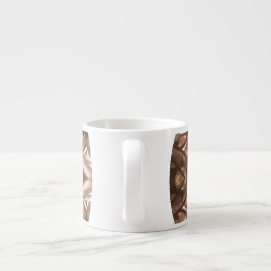 Lit Merry kerstboom Lights Espresso Mok (Achterkant)