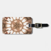 Lit Merry kerstboom Lights Kaleidoscoop Art Bagagelabel (Voorkant horizontaal)