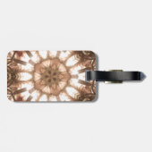 Lit Merry kerstboom Lights Kaleidoscoop Art Bagagelabel (Achterkant horizontaal)