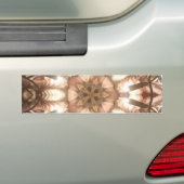 Lit Merry kerstboom Lights Kaleidoscoop Art Bumpersticker (Op auto)