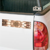 Lit Merry kerstboom Lights Kaleidoscoop Art Bumpersticker (Op Truck)